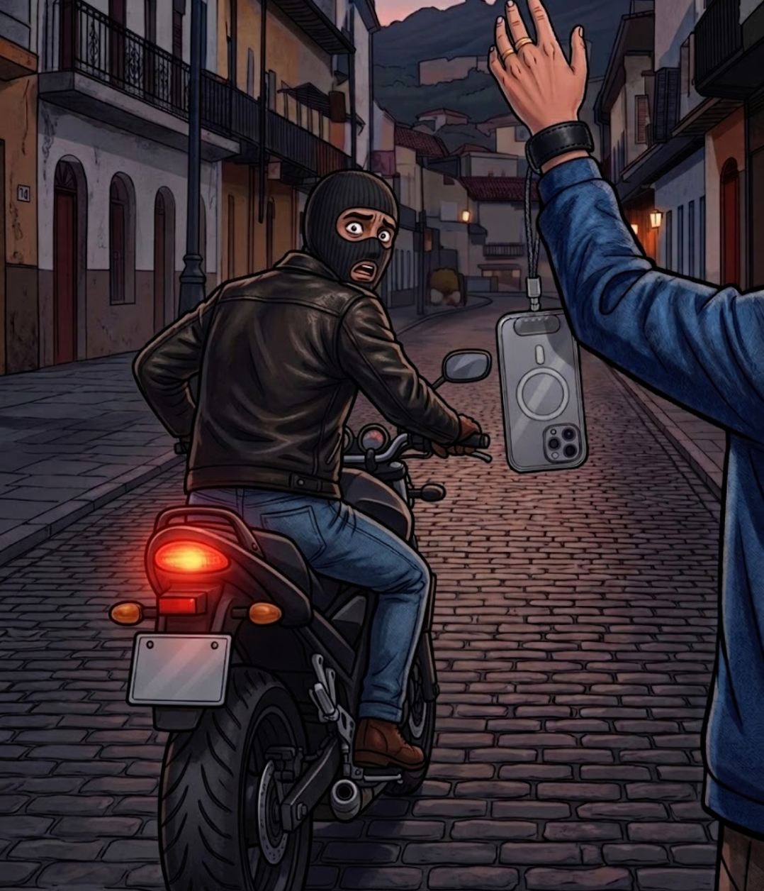 El celular desaparece de sus manos